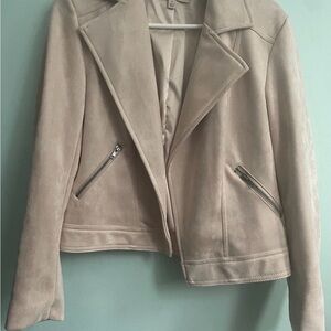 Philosophy Cream Leather Jacket